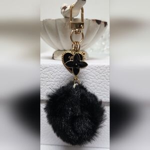 Teddy Bear Puff Keycharm/Bag Charm NWOT